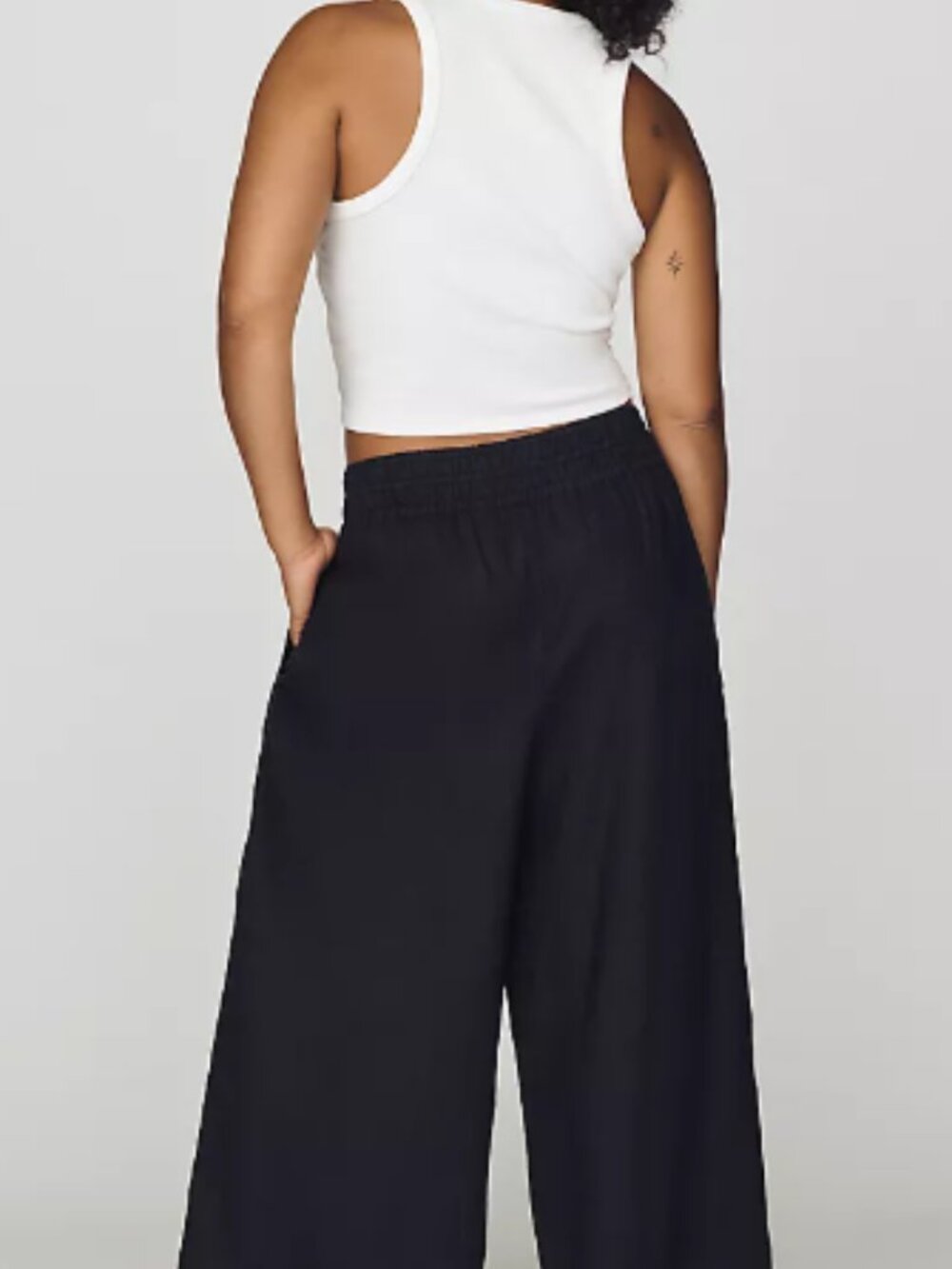 Anthropologie Somerset Pull-on Pants: Linen Edition, Black, Size 1X, NwT - Picture 4 of 4